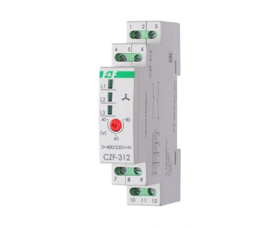 Реле контроля и наличия фаз CZF-312 F&F EA04.001.007  320237