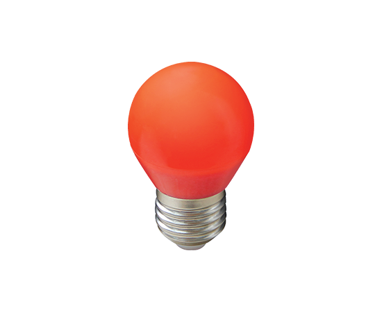 Ecola Лампа LED G45 5,0W E27 шар красный  77*45  K7CR50ELB