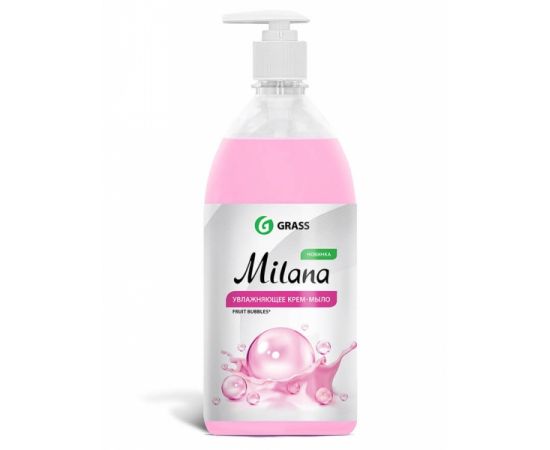 Крем-мыло MILANA жидкое (фруктов. жевачка) 1,0л GRASS 125312
