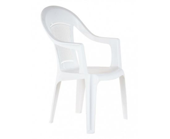 Кресло"ФЛАМИНГО"-белое пластик.