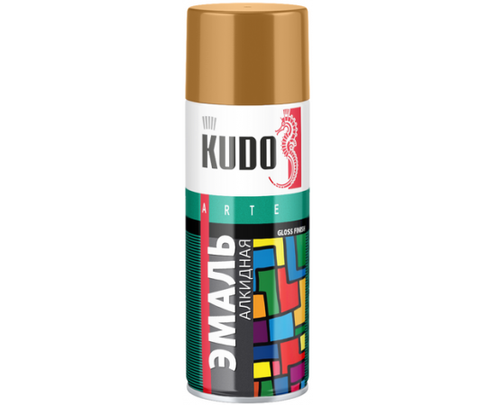 Эмаль KUDO 520мл аэрозоль охра KU-1022