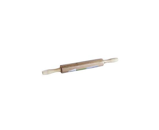 Скалка с крутящейся ручкой деревянная малая 42*4,5см  MC-2-49