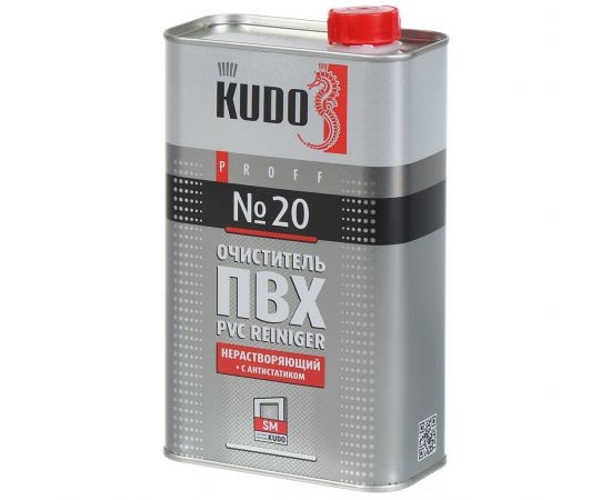 Очиститель ПВХ KUDO №20 нерастворяющий с антистатиком 1000мл  SMC-020