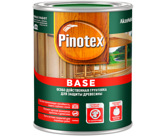Пинотекс грунт для защиты древесины БАЗА 3,0л 5309018