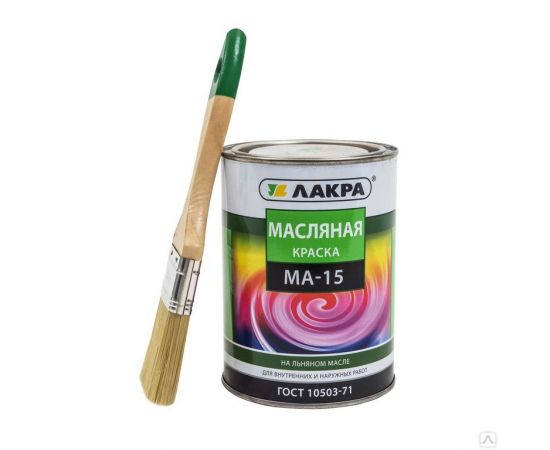 Краска "ЛАКРА" МА-15 бежевая 0,9 кг