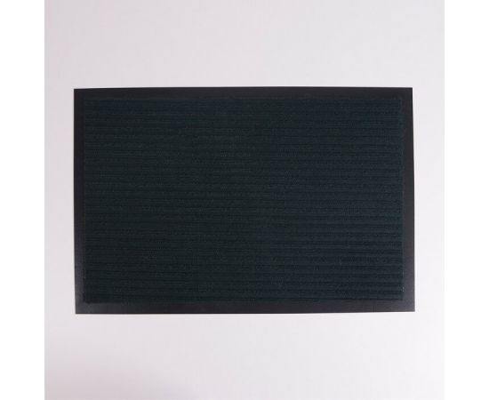 Коврик придверный влаговпитывающий, ребристый, «Стандарт», 40×60 см, цвет зелёный 1190449
