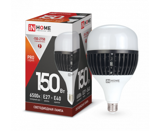 Лампа LED HP-PRO 150Вт 230В E27/E40 6500К 14250Лм IN HOME  35703