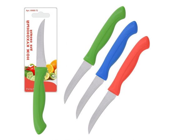 Нож кухонный для чистки овощей мультидом AN60-71, 8см