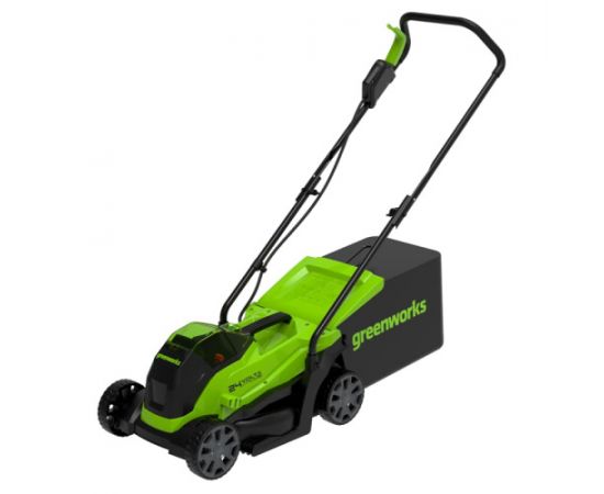 Газонокосилка аккумуляторная Greenworks Арт. 2516107UB,  24V, 33 см с АКБ 4Ач и ЗУ