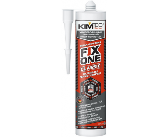 Клей-герметик (жидкая резина) KIM TEC FIX ONE 290мл черный  3936012