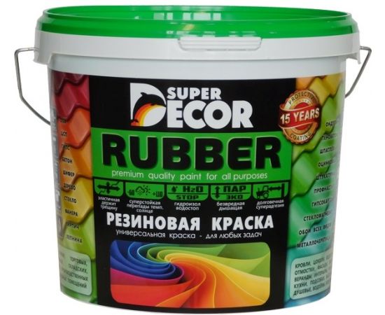 Резиновая краска SuperDecor № 3 Спелая дыня 3кг