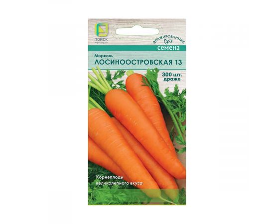 Семена Поиск Морковь Лосиноостровская 13 300шт драже