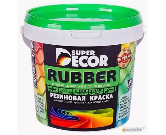 Резиновая краска SuperDecor №17 Небесный 12кг