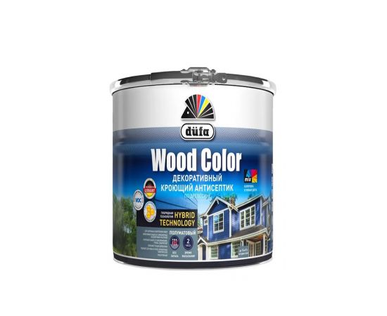 Кроющий антисептик Dufa Wood color лунная ночь 0,9л  007421