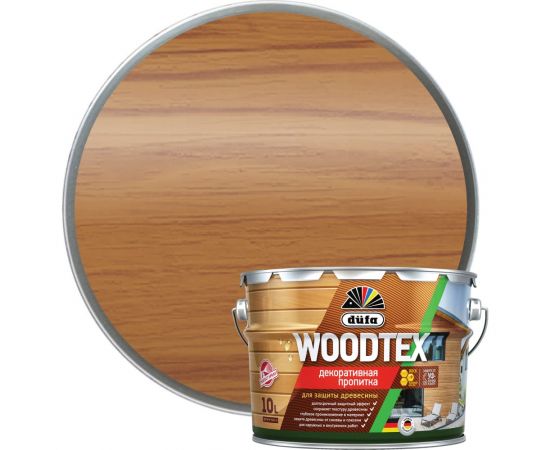 Пропитка декоративная Dufa Woodtex тик 9л