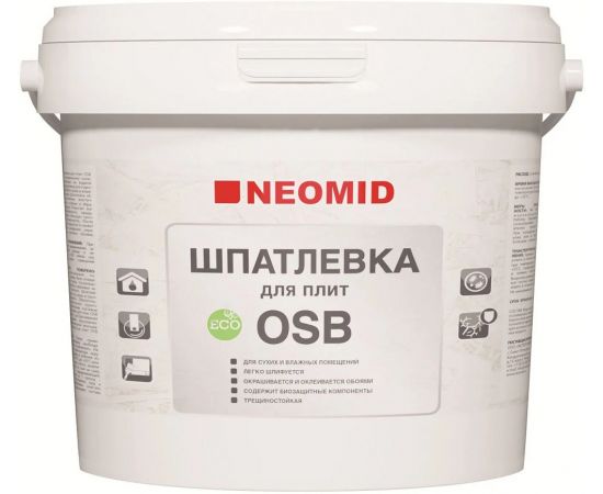 Шпатлевка для плит OSB НЕОМИД 7кг  5142