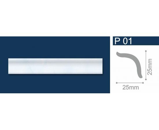 Плинтус потол. АГАТ гол. 1м Р01