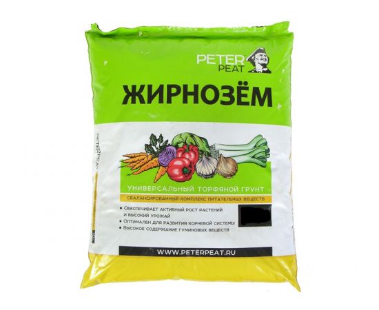 Грунт PETER PEAT ХОББИ Жирнозем универсальный 50л  Ж-04-50