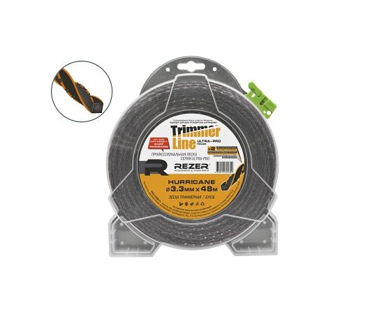 Леска триммерная 3.3*48м Rezer Ultra-pro HURRICANE  03.007.00170