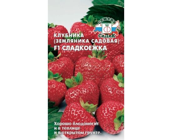 Семена СеДеК Клубника (земляника садовая) Сладкоежка F1 15шт