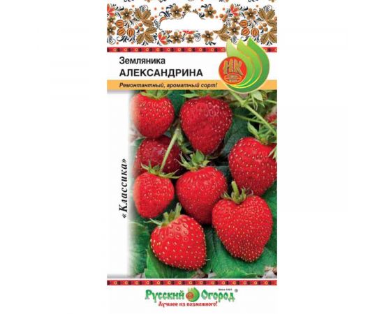 Семена РУССКИЙ ОГОРОД Земляника Александрина 0,05г