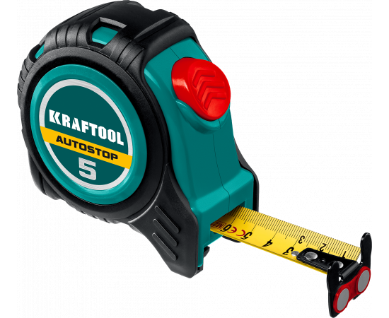 Рулетка Kraftool 10м*25мм профессиональная с автостопом  3412-10-25