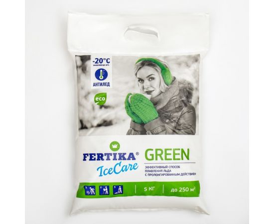 Антигололедный реагент ICECFRE GREEN 5кг Фертика