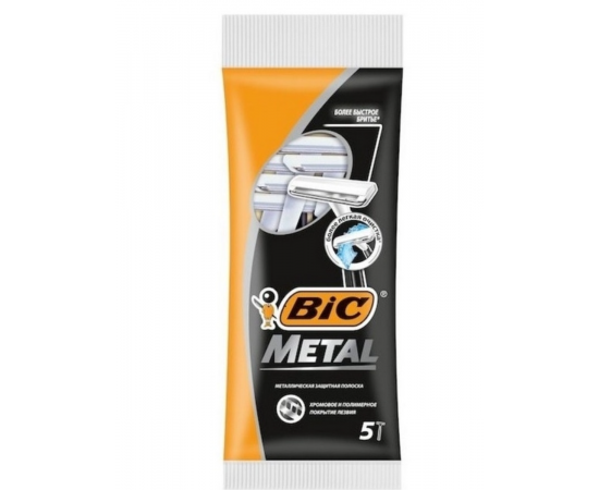 Станки одноразовые BIC Metal 5шт  8994183