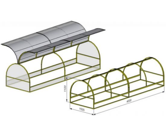 Парник "Бабочка"4м