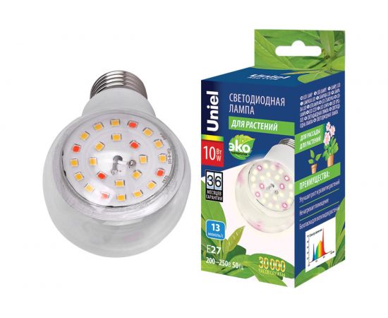 Лампа светод. LED-A60-10W/SPFB/E27/CL PLP30WH Uniel  UL-00007404