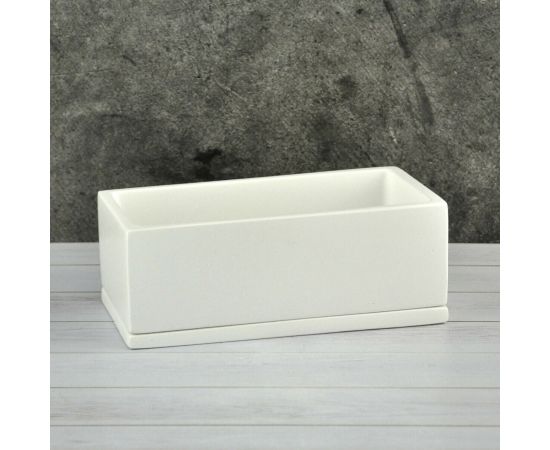 Горшок кактусник-мини  белый 16*8/Н6см NK 11/10