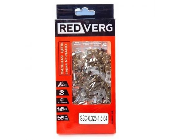 Цепь RedVerg 64зв. 325 1,5мм (зуб NT-нано) GSC-0,325-1,5-64