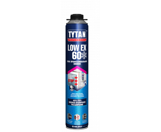 Пена монтажная TYTAN PROFESSIONAL LOW EXPANSION 60" 750мл зимняя 32116