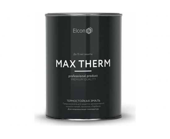 Эмаль Elcon термостойкая 0,8кг оранжевая  2897