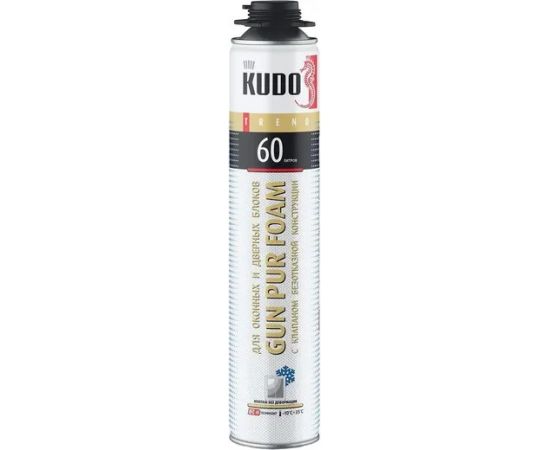 Пена монтажная KUDO PROFF 60 WINDOW 1000мл для оконных и дверных проемов