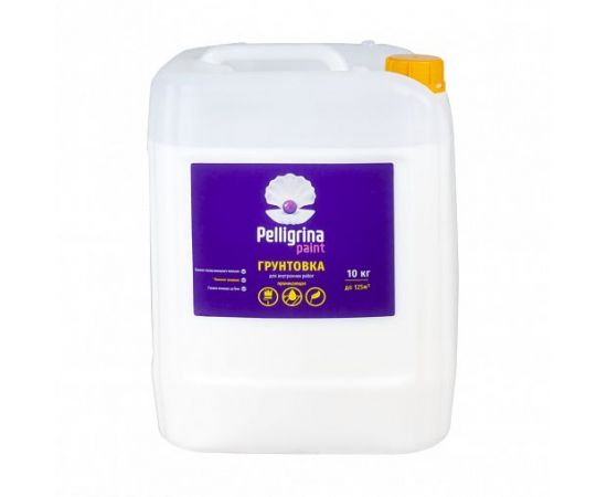 ГРУНТОВКА ПРОНИКАЮЩАЯ для внутр. работ 10 КГ  "PELLIGRINA PAINT" 231239