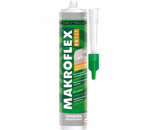 Герметик акриловый Makroflex FA131 белый морозост. 300мл (450гр)