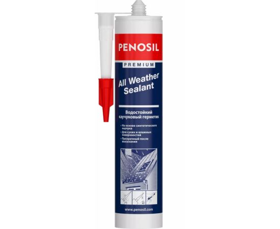 Герметик каучуковый для кровли Penosil All Weather Н4188 прозрачный 280мл