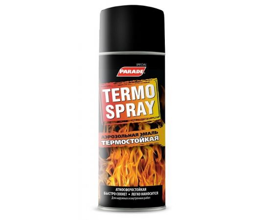 Эмаль аэроз. PARADE TERMO SPRAY белый 400мл  6372