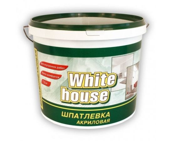 Шпатлевка акрил.выравнивающая "White House"3,6кг  14755