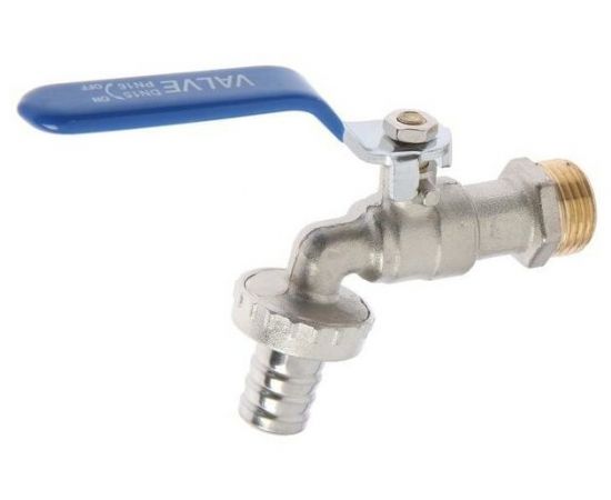 Кран водоразборный нар 1/2" ручка-рычаг  V02FM-3