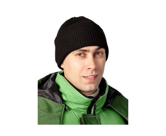 Шапка трикотажная ПАН 100% арт.220 черный 8009