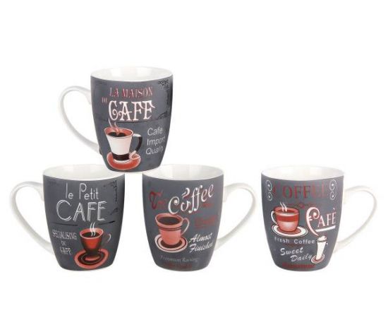 Кружка КОРАЛЛ 350мл Cafe&Coffe микс  4636