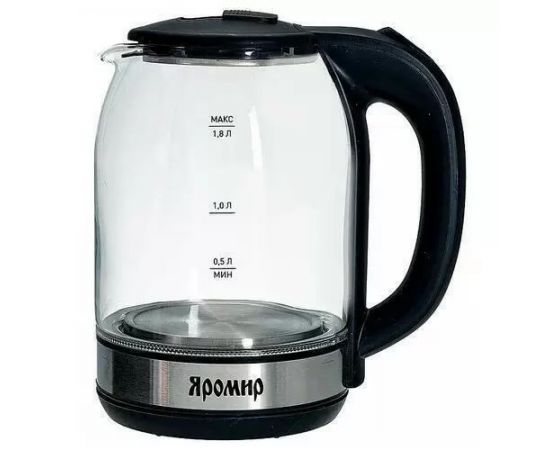 Чайник электр. ЯРОМИР ЯР-1061 1,8л жаропр. стекло 1500Вт