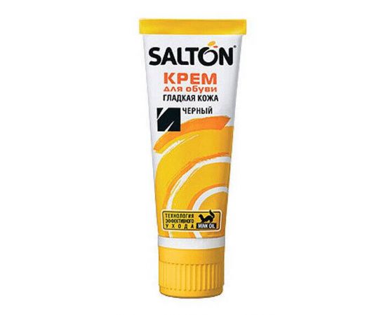 Крем для обуви Salton в тубе черный 75мл
