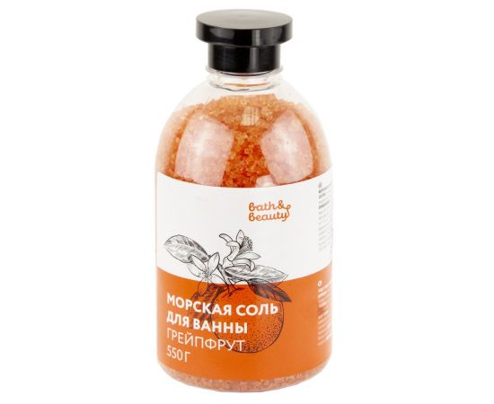 Морская соль Bath&beauty Грейпфрут 550г  11-540