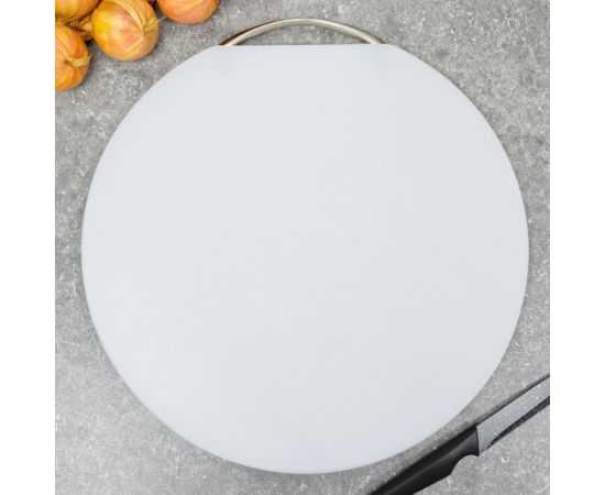 Доска разделочная круглая 36*1,5см пластик L0215