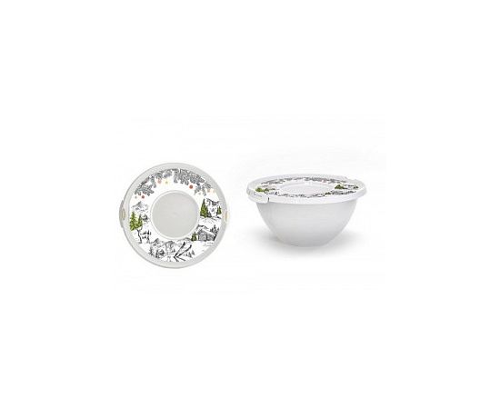 Миска 2,0 л с крышкой ГРАФИКА  С35679
