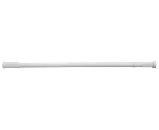 Карниз для ванной белый 110-200см KSS-01