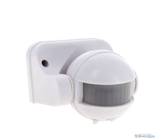 Датчик движения инфрокрасн.ДД 009 1200Вт 180гр.12м IP44 белый IN HOME 3853